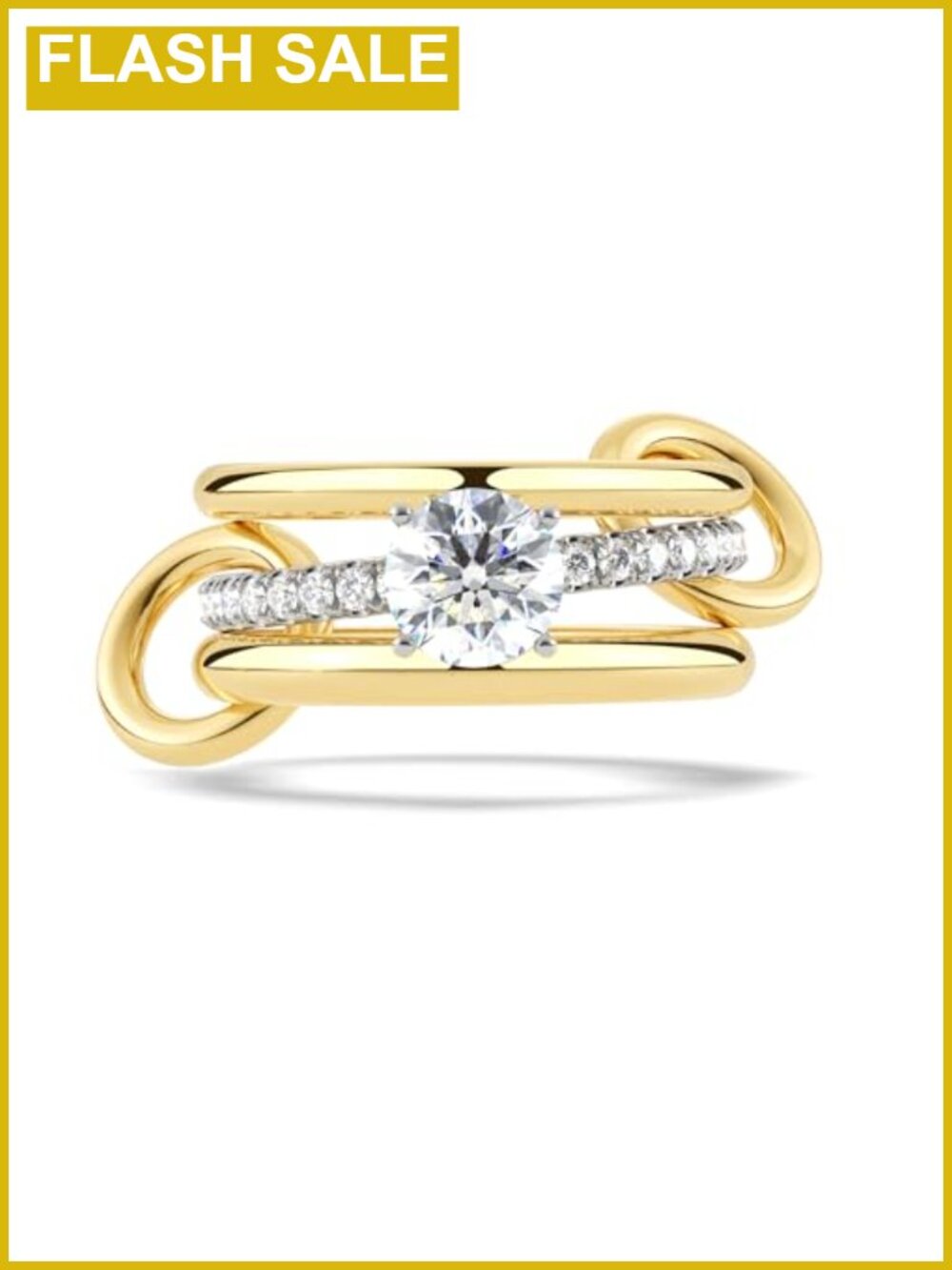 Sterling Silver Cubic Zirconia Engagement Ring Set Stackable Wedding Rings